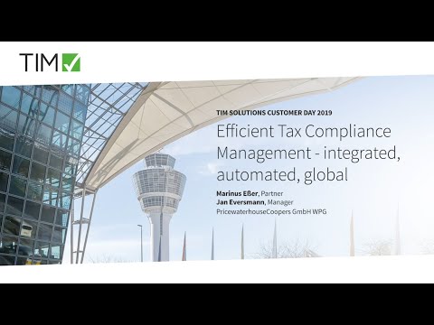 TIM Solutions CD19: Efficient Tax Compliance Management - Vortrag der PwC GmbH