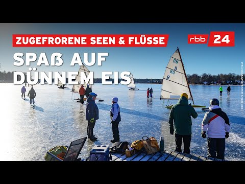 Trotz Warnung zieht es viele Berliner und Brandenburger aufs Eis