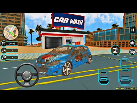 Car Wash Garage Service Workshop - Small City Car Wash - Best Android Gameplay