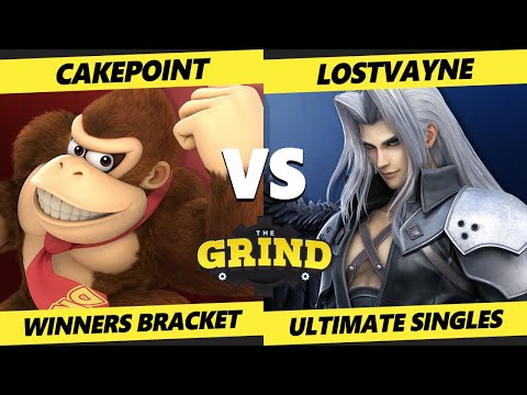 The Grind 202 - Cakepoint (Mii Swordfighter, DK, Mii Brawler) Vs. LostVayne (Sephiroth, Wolf) - SSBU
