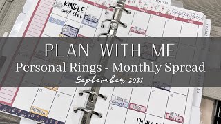 Plan with Me | Personal Rings | September 2021 (feat. Planner Kate) #planwithme #personalrings