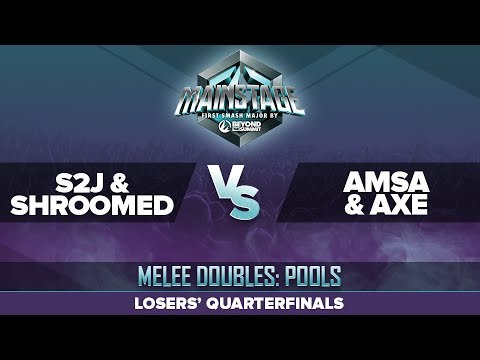 S2J/Shroomed vs aMSa/Axe - Losers' Quarterfinals: Melee Doubles Top 16 - Mainstage