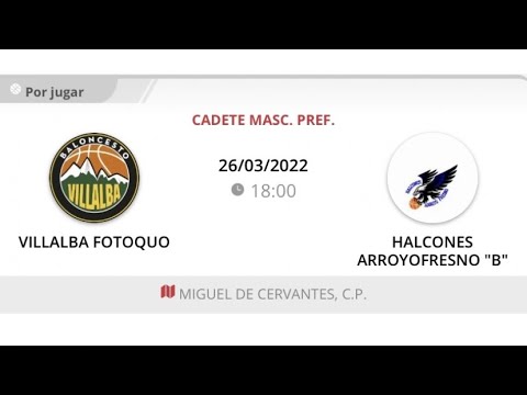 Cadete masc C VILLALBA FOTOQUO - ARROYOFRESNO