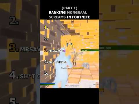 Ranking Mongraal Screams part 1 😭
