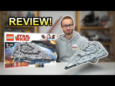 Terrible movie – beautiful set! LEGO® Star Wars 75190 First Order Star Destroyer from Episode 8 r...