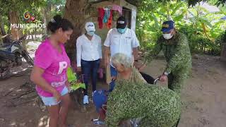 TV MUNICIPIOS – LA ALC.DE LA GLORIA–CESAR VISITÓ LA VEREDA LAS PUNTAS ENTREGANDO AYUDAS HUMANITARIAS