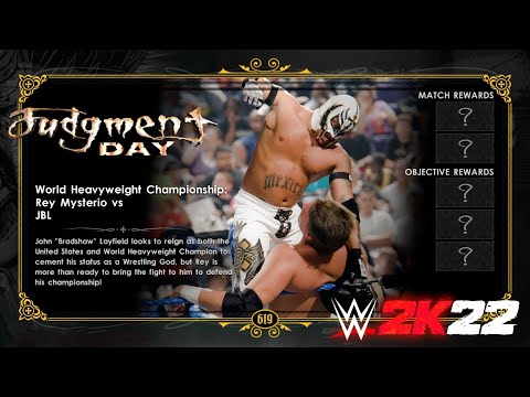 WWE 2K22 Showcase Rey Mysterio vs JBL (John Bradshaw Layfield Unlocked)