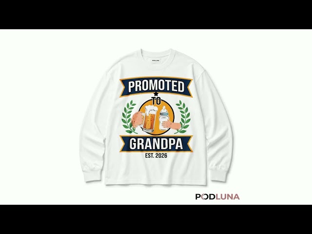 Vídeo relacionado con Promoted to Grandpa EST 2026 Soon to Be Grandpa New Grandad Camiseta