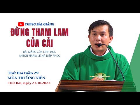 Thứ Hai tuần 29 TN
