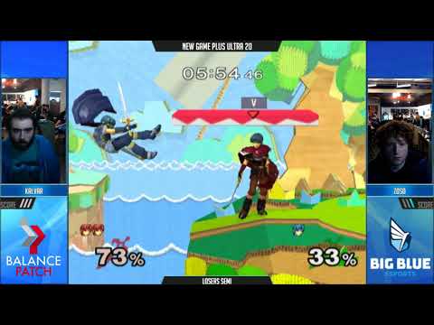 NGPU 20 SSBM - Kalvar (Red Marth) vs. Zoso (Default Marth) - Melee LF