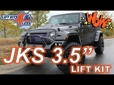 JKS 3.5" JSPEC J Konnect Lift Kit JSPEC113K Installed On A 2017 Jeep JK