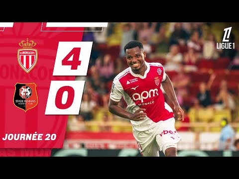 Résumé, AS Monaco 4-0 Rennes (Fati, Akliouche, Coulibaly, Idumbo)