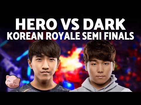 HERO vs DARK: Clash of the Chaos Masters! | Korean Royale Semi Finals (Bo5 PvZ) - StarCraft 2