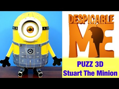 Despicable Me Stuart The Minion Puzz 3D Puzzle Toy Video Video