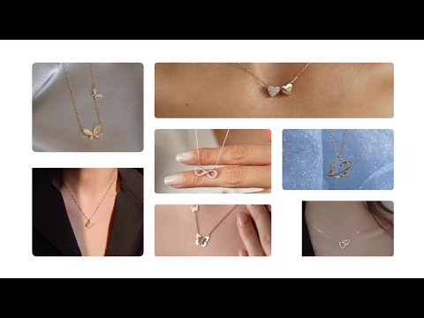 latest and simple chain necklace Desings/gold jewelry necklace Desings Ideas For Girls