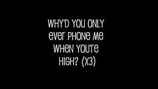 Arctic Monkeys - Why&#39;d You Only Call Me When You&#39;re High Lyrics