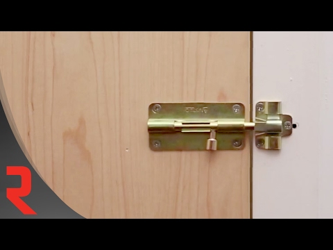 How To Install a Self-adjusting Barrel Bolt