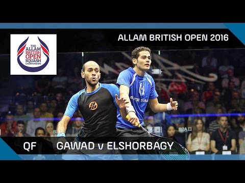 Squash: Gawad v Mar. Elshorbagy - Allam British Open 2016 - QF Highlights
