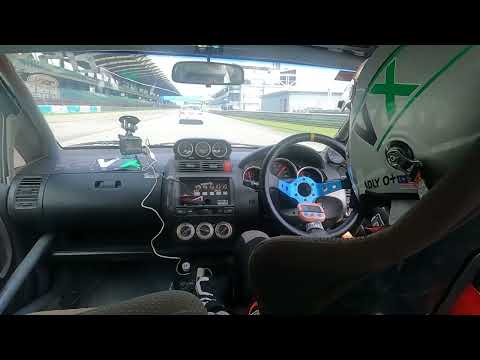 Super Production MSF Merdeka Enduro 28 Aug 2022 at SIC. Qualifying laps in Honda Jazz GD #855