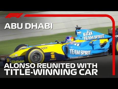 Fernando Alonso Reunited With Renault R25 | 2020 Abu Dhabi Grand Prix
