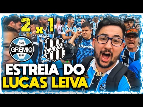 GRÊMIO 2 x 1 PONTE PRETA   A ESTREIA DO LUCAS LEIVA COM RECORDE DE PÚBLICO! A REMONTADA!