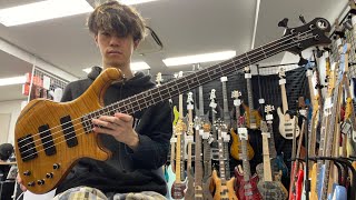 Video thumbnail for Freedom Custom Guitar Research / Dulake Flat 4st【Test Play】 by Bass Sound Maniac