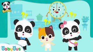 Baby Panda Plays the Clock Game  What Time Is It N