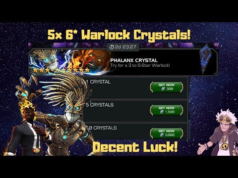 6* Warlock Crystal Opening! Domadeus Gaming - Marvel Contest of Champions