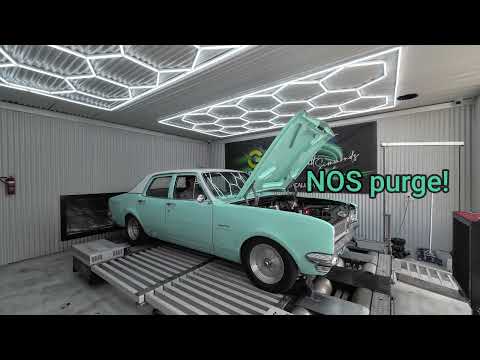 HG Holden 383 SBC Small Block Chev Dyno run with NOS Edelbrock VRS 4150 carby,   242/248 - 110 LSA