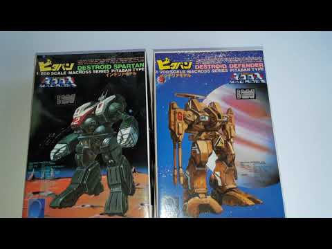 Vintage Macross / Robotech 200 scale models review