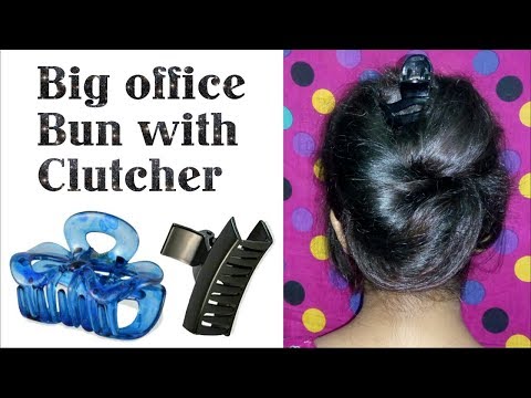 Big Office Bun with Clutcher || Easy Office Bun for Girls with Clutcher | Stylopedia