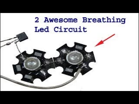 2 Awesome Breathing Led circuit using NE555 & BC547, Fade ON OFF