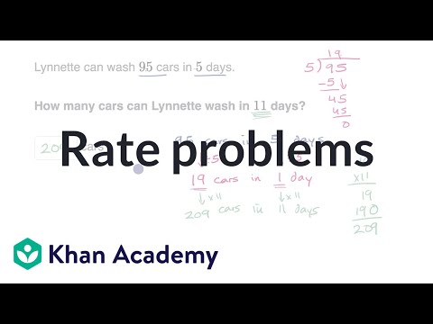 Rate problems