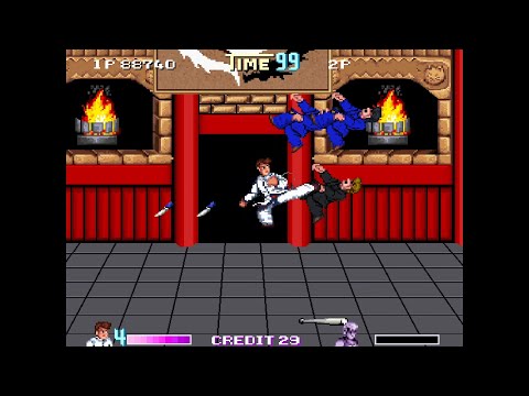 Double Dragon Reloaded Alternate v5.1.1 - 1 coin clear no damage playthrough with Kunio
