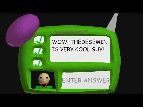 Baldi's Basics in Education and Learning, Solve the third example?!?!? (Anti-Impossible MOD) Video