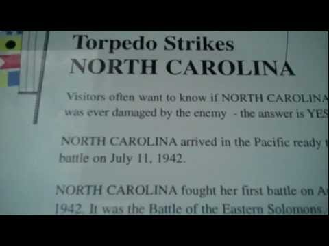 Battleship North Carolina Torpedo Strikes on July 11, 1942