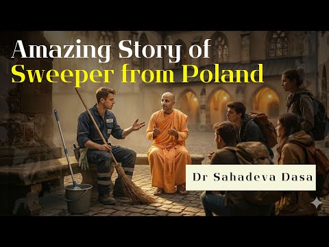 Amazing story of a Sweeper from Poland | @DrSahadevaDasa #sankirtanstories
