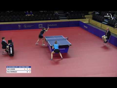 NK 2019 Dames enkel: Kim Vermaas - Tali Cohen