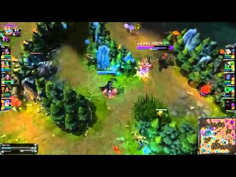 SKT T1 Faker - Riven vs Shyvana & Katarina + Sona - KR Solo Queue