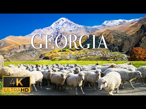 FLYING OVER GEORGIA (4K Video UHD) - Calming Piano Music With Beautiful Nature Video For Relaxation