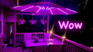 Led Patio umbrella like no other