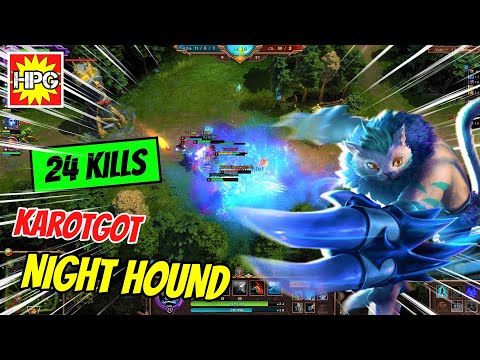 HON NIGHT HOUND GAMEPLAY | karotgot | Diamond - CM