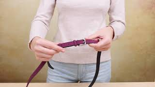 Жіночий тонкий замшевий ремінь 20774 Vintage фіолетовий