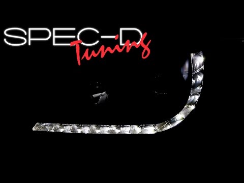 SPECDTUNING DEMO VIDEO: 2004-2005 HONDA CIVIC LED PROJECTOR HEADLIGHTS