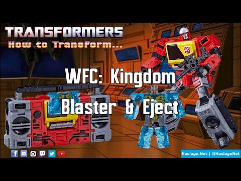 Transformers War For Cybertron Kingdom Voyager Blaster & Eject