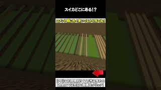 【マイクラ】スイカどこにあある！？ #マイクラ #マインクラフト #逃走中  #shorts