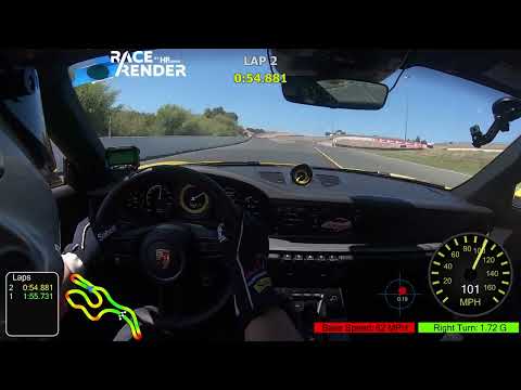 Sonoma Raceway | Porsche 911 Carrera (992) | 1:54 Lap