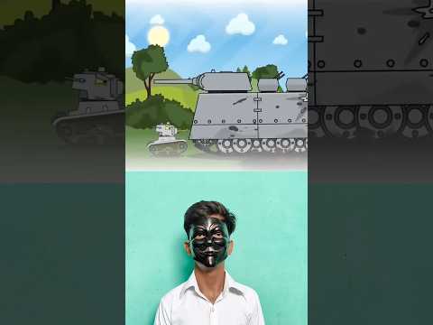 Ratte transforms into Soviet tank 💀☠️ #tank #shorts #shortsfeed #cartoon #_   #ratte