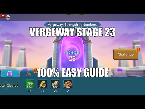 Lords mobile Vergeway Stage 23|Vergeway Strength In Numbers Stage 23 Easiest Guide