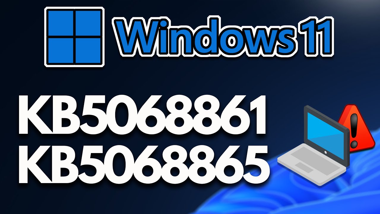 Error al INSTALAR o descargar la actualización KB5068861/KB5068865 en Windows 11